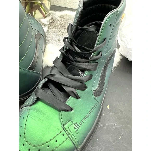Vans X Harry Potter Morsmordre Green Sk8-Hi Platform High Mens 8/Womens 9.5 - Picture 2 of 16